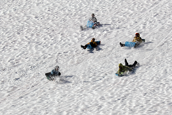 гонки на карематах по снежнику, Норвегия