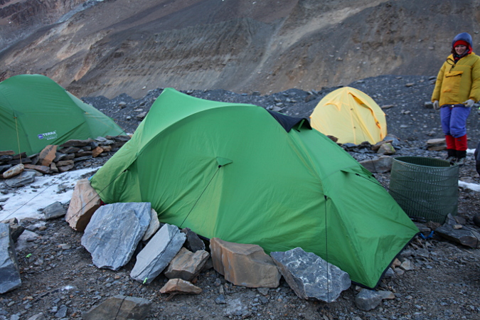 Непал, Дхаулагири трек, палатка
