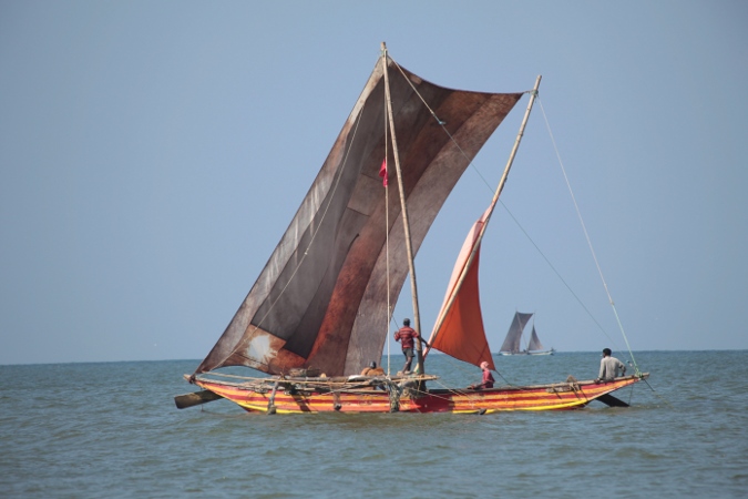 Рыбацкая лодка на Шри-Ланке