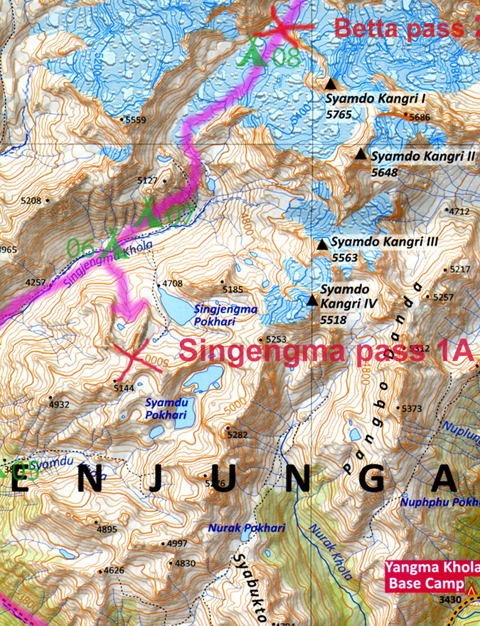 Канченджанга - карта 2